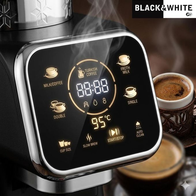 Black & White CM-600 Digital Top-Loading Automatic Turkish Coffee Machine