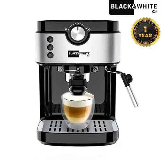 Black and White coffee maker, 15 bar espresso, black, CM800
